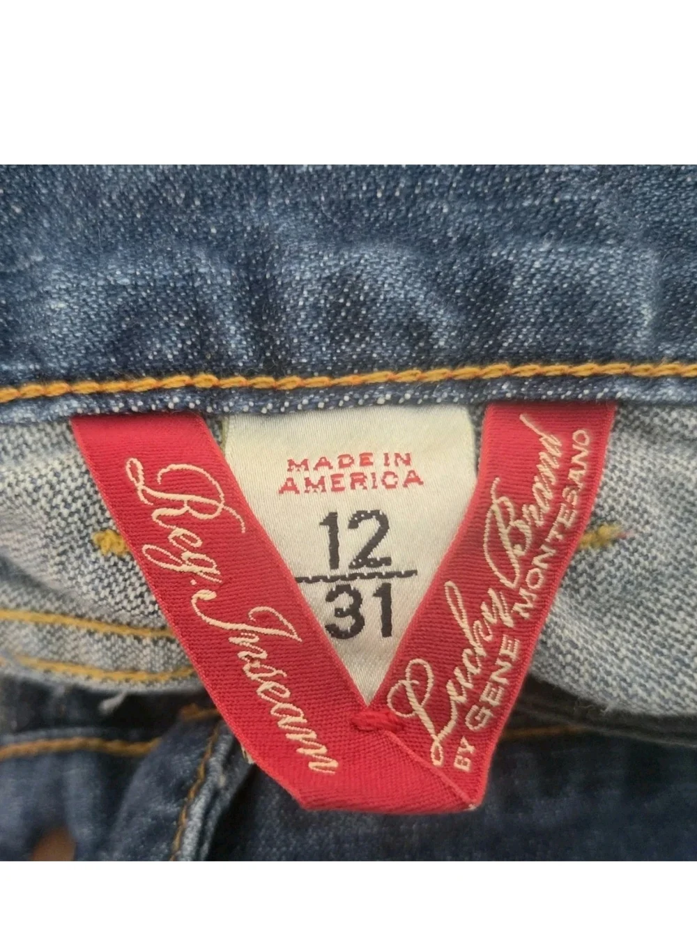 Lucky Brand Jeans Socialite Medium Wash Flap Pocket Pants Womens Size 12 31